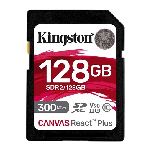 [SNR87265] Memoria Flash Kingston Canvas React Plus 128GB SD UHS-II Clase 10