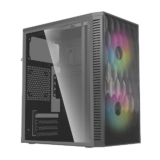 [ACC702994] Gabinete Acteck Fuji GC470 Mini-Tower Micro-ATX/ITX USB 3.0/2.0 500W 2 Ventiladores RGB Negro