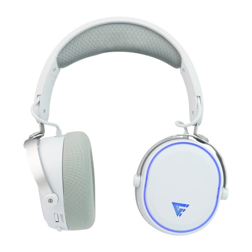 [AUD72080] Diadema game factor hsb600 gaming inalámbrica rgb triple conectividad micrófono removible surround 7.1 color blanco