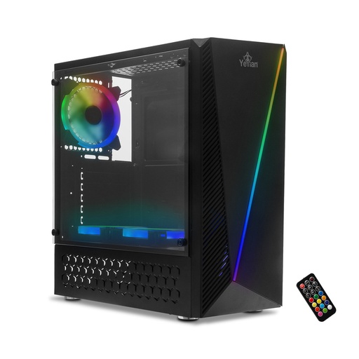 [CAB28044] Gabinete Yeyian Crescent Master Con Ventana Midi Tower ATX/Micro-ATX/Mini-ITX USB 3.0 Sin Fuente 3 Ventiladores Instalados
