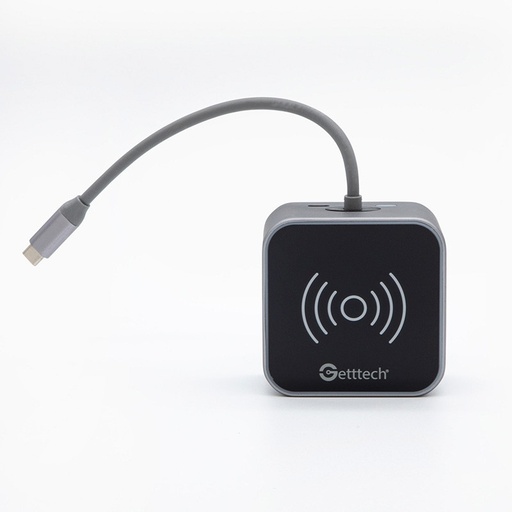 [ACC703031] Hub getttech tipo c wireless ghw-69401 hdmi/rj45/sd/tf/usb/3.5mm