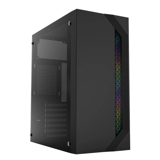 [CAB28057] Gabinete Acteck Viken GM434 Con Ventana RGB Midi-Tower ATX/Micro-ATX/Mini-ATX USB 2.0 Con Fuente 500W Sin Ventiladores