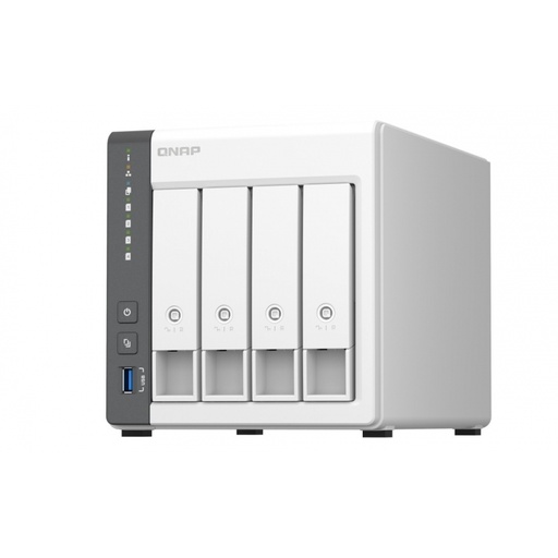 [SNR87302] QNAP TS-433 NAS de 4 Bahías, ARM Cortex-A55 2.00GHz, SATA III, Blanco