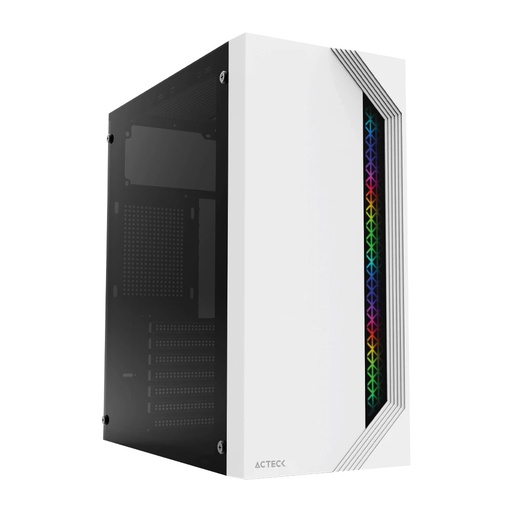 [CAB28067] Gabinete Acteck Viken GM434 Con Ventana RGB Midi-Tower ATX/Micro-ATX/Mini-ITX USB 2.0 Con Fuente 500W Sin Ventiladores
