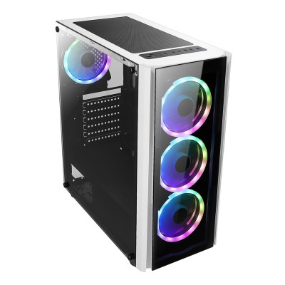 [CAB28074] Gabinete gaming xzeal xz110-1,atx/micro atx/mini-atx,usb 3.0/2.0, sin fuente, 3 ventiladoresx3 rgb, vent lateral templado, color