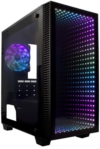 [CAB28086] Gabinete Game Factor CSG560 Con Ventana Micro-Tower Micro ATX/Mini-ITX USB 2.0/3.0 Sin Fuente 1 Ventilador RGB Instalado