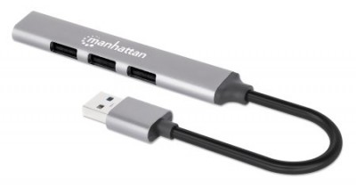 [ELE34943] Hub USB A 3.2 Manhattan 168427 USB A - 3x USB A 5000 Mbit/s