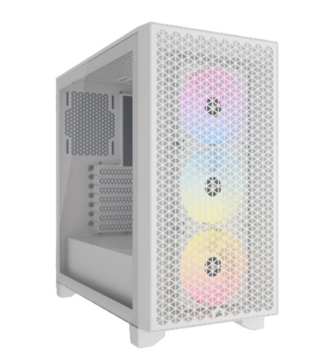 [CAB28096] Gabinete Corsair 3000D RGB AIRFLOW Con Ventana Midi-Tower ATX USB 3.2 Sin Fuente 3 Ventiladores RGB Instalados