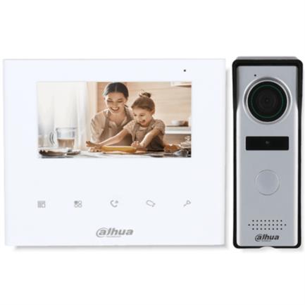 [SEC96482] Kit de videoportero analógico dahua pantalla de 4.3" múltiples sonidos de timbre/botones touch/frente de calle de 1.3mp