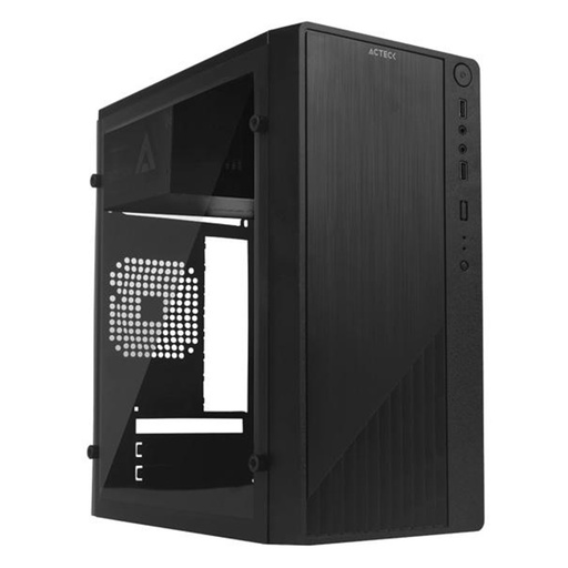 [CAB28112] Gabinete Acteck Kioto GC220 Con Ventana Micro Tower Micro ATX Mini-ITX USB 2.0 Con Fuente 500W Sin Ventiladores