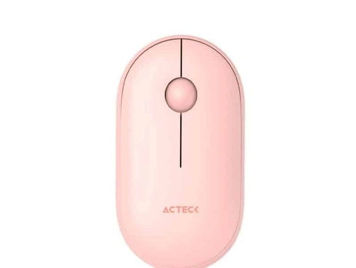 [KNM181833] Mouse Acteck Óptico Optimize Edge MI460, Inalámbrico, USB-A, 1600DPI, Rosa