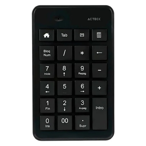[KNM181844] Teclado Numérico Acteck Inspire Pad TN450 Inalámbrico Bluetooth
