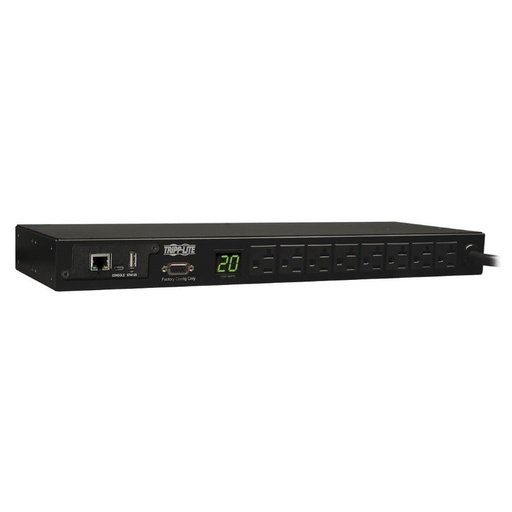 [POW53548] Pdu monofasico monitoriable tripp lite pdumnh20 1.9kw, de 120v, 8 tomacorrientes 5-15r, 5-15p, cable de 3.66 m (12 pies), interf