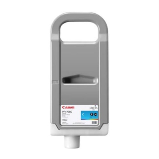 [PRI6663] Tanque De Tinta Canon PFI-706C Cian 700ml Para Canon imagePROGRAF iPF9400