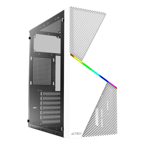 [CAB28126] Gabinete Acteck Draco GM450 Con Ventana RGB Midi-Tower ATX/Micro-ATX/Mini ATX USB 2.0 Fuente 500W Sin Ventiladores