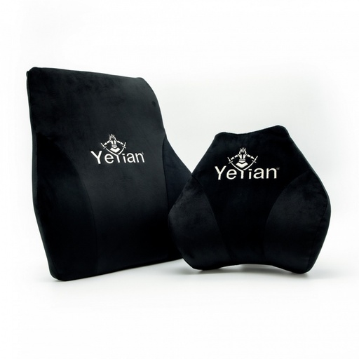 [OFF37] Kit de almohada yeyian yka-20705 negro, memory foam, tela alta calidad