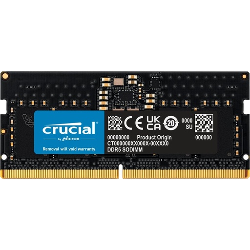 [SNR87346] Memoria RAM Crucial CT8G48C40S5 DDR5 4800MHz 8GB Non-ECC CL40 SO-DIMM