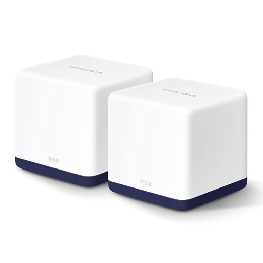 [ACC703183] Router Mercusys con Sistema de Red Wi-Fi en Malla Halo H50G 1300Mbit/s 2.4 - 5GHz Antena Interna 2 Piezas