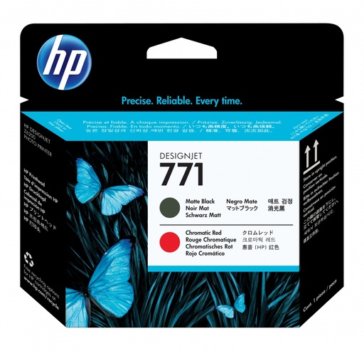 [PRI292] Cabezal HP 771 Negro Mate/Rojo Cromático Z6200 775ml