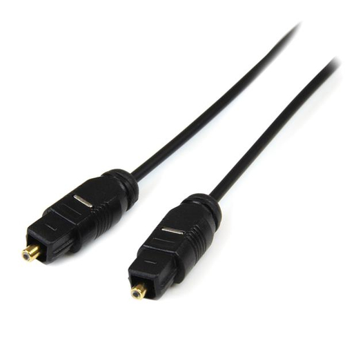 [ACC673] Cable 3m toslink audio digital optico spdif delgado - negro - startech.com mod. thintos10