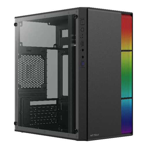 [CAB28159] Gabinete Acteck Fusion II GI440 Con Ventana Micro Tower Micro ATX/Mini-ITX USB 2.0/3.0 Con Fuente 500W Sin Ventiladores