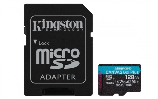 [SNR3216] Memoria Flash Kingston Canvas Go! Plus 128GB MicroSDXC UHS-I Clase 10 Con Adaptador