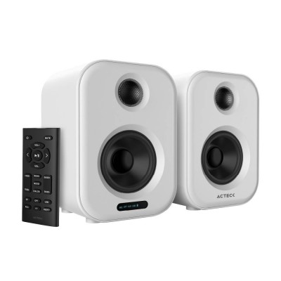[AUD72191] Bocinas Dynamic Exact BS650 Acteck Alámbrico/Inalámbrico, Bluetooth 2.0 Canales 50W RMS USB Blanco