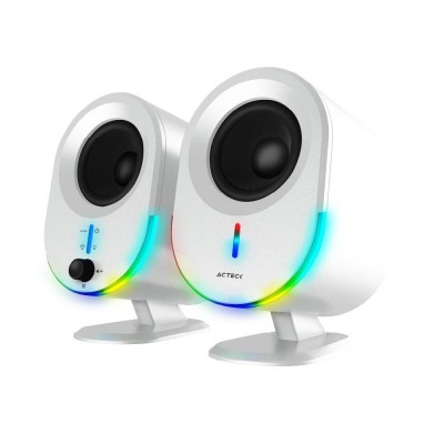 [AUD72193] Bocinas Dynamic Exact BS630 Acteck Alámbrico/Inalámbrico Bluetooth 2.0 Canales 20W RMS USB Blanco