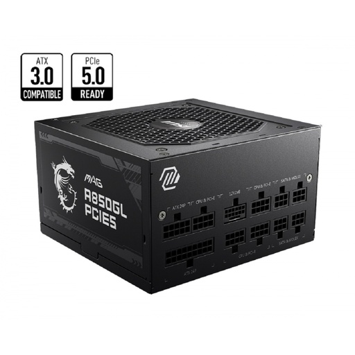 [ACC703301] Fuente de poder msi mag a850gl pcie5 - color negro