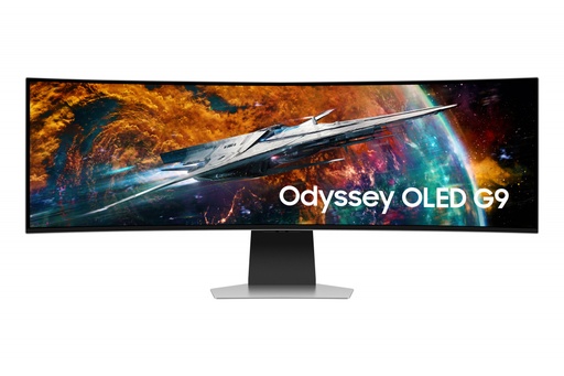 [MNS37990] Monitor led samsung 49 widescreen wqhd 5120 x1440 odyssey oled g9 g95sc, blanco, 1 hdmi, 1 d. port, usb hub, wifi, bluetooth, bo