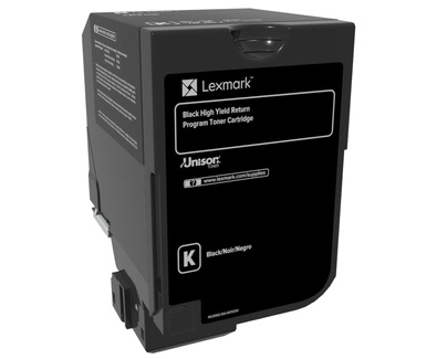 [PRI2392] Tóner Lexmark 74C4HK0 Alto Rendimiento Negro 20.000 Páginas