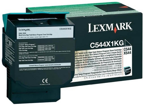 [PRI2393] Toner lexmark negro c544n alto rend retornable