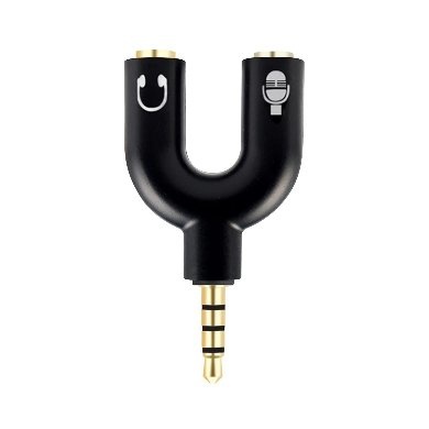 [ACC778389] Adaptador stereo 3.5 mm macho a dual 3.5 mm h brobotix 181802-2 - negro