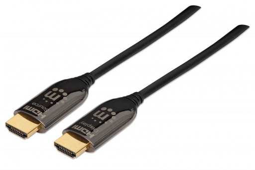 [ACC703] Cable Hdmi Optico Activo Plenum M-M 50M Negro Manhattan 355445