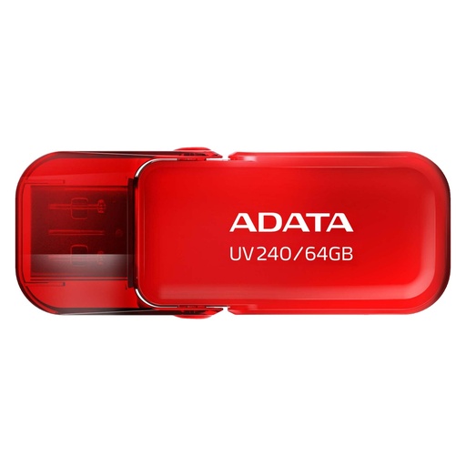 [SNR87538] Memoria USB Adata UV240, 64GB, USB 2.0, Rojo