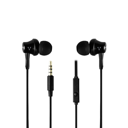 [AUD72255] Audifonos vorago 3.5mm negro manos libres set de almohadillas ep-104