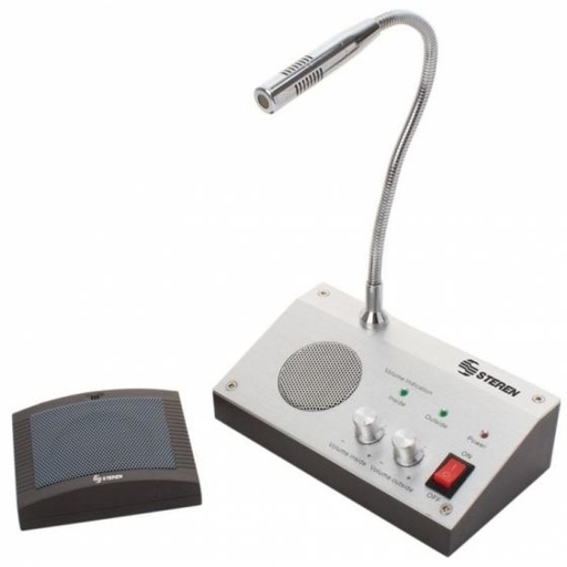 [AUD72259] Sistema intercomunicador steren para ventanillas micrófono flexible control volumen independiente