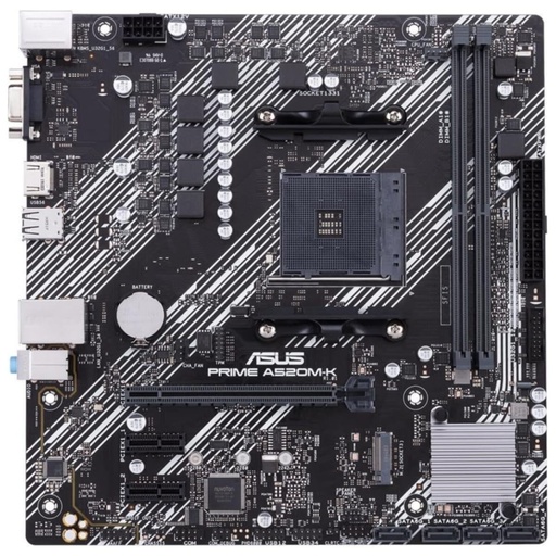 [MOB70423] Tarjeta Madre Asus Prime A520M-K Socket AM4 2x DDR4-SDRAM 4x SATAIII Micro ATX 1x VGA 1x HDMI
