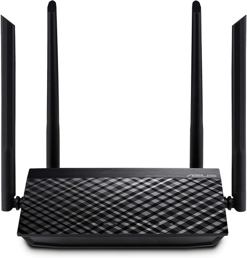 [NET432] Router ASUS Gigabit Ethernet AC1200 Inalámbrico 867 Mbit/s 4x RJ-45 2.4GHz 5GHz RT-AC1200 V2