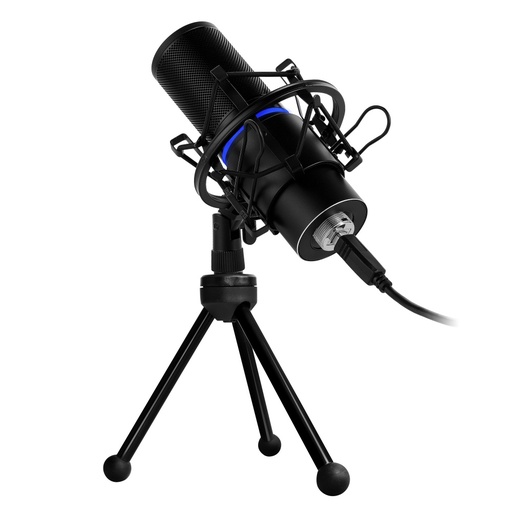 [AUD761] Microfono Gaming Game Factor MCG700 Filtro Anti-Pop Incluye Tripie Control De Volumen Audio Profesional Luz Alta Sensibile