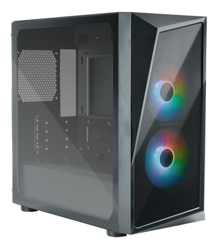 [CAB28236] Gabinete cooler master cmp cmp 320, media torre, pc, micro atx, mini-itx, 4 ranuras de exp, ventana cristal, rgb, 2x 120 mm vent