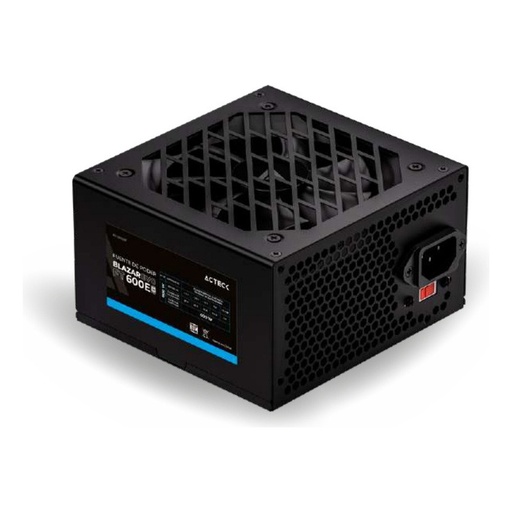 [POW53672] Fuente de poder acteck blazar evo ft600e, 600w, 1x atx, 1x atx12v, 1x pcie, 2x sata, 2x molex, negro