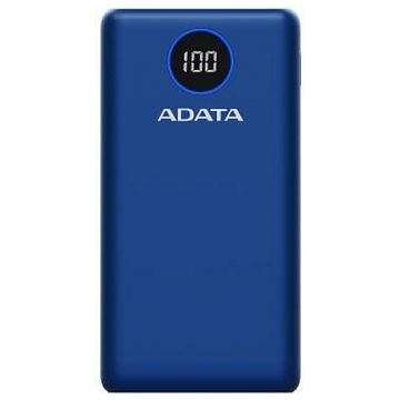 [POW153] Cargador portatil (power bank) adata azul p20000qcd, capacidad 20000 mah, interfaz 1xusb-c, 2xusb 2.0, soporta 3 dispositivos, a