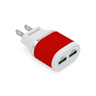 [ACC778541] Cargador brobotix brobotix 2 pts usb 161264r - rojo