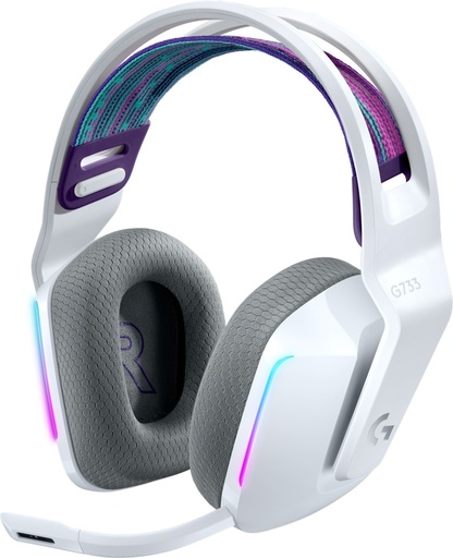 [AUD542] Audífonos Gamer Logitech G733 7.1 Para PS4/PC Inalámbrico USB Blanco