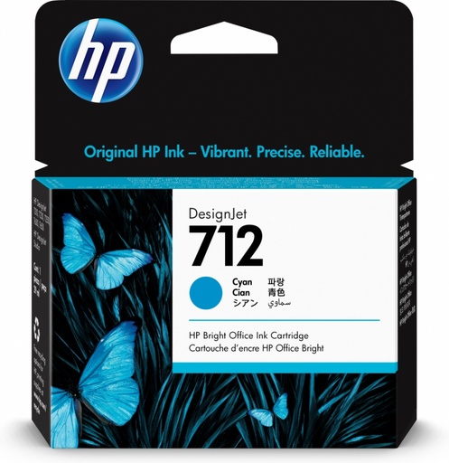 [PRI541] Cartucho HP 712 Cian Original, 29ml