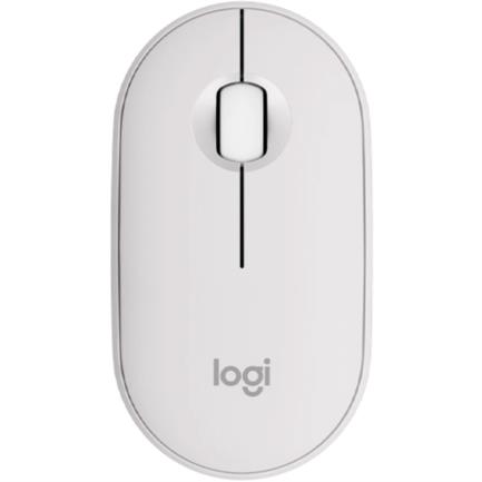 [KNM181966] Mouse Logitech Óptico Pebble 2 M350s, Inalámbrico, RF + Bluetooth, 4000DPI, Blanco