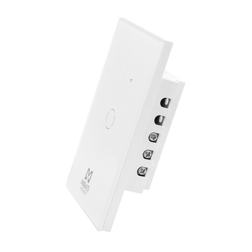 [ELE35043] Apagador inteligente de pared mirati de 1 apagador touch wifi 2.4hz bluetooth