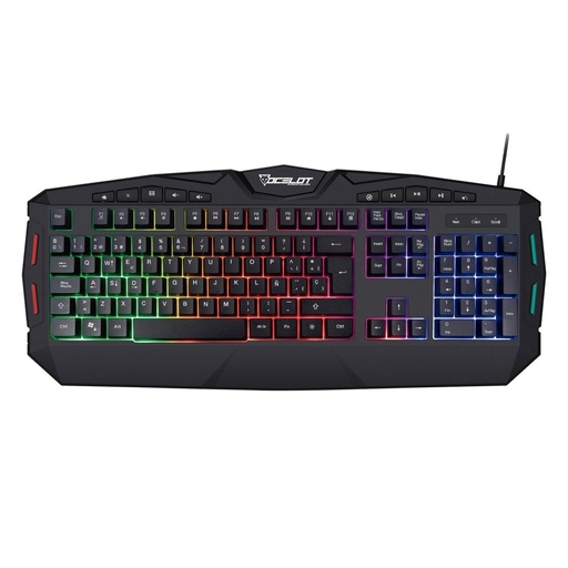 [KNM300] Teclado gaming extendido ocelot alambrico membrana plastico