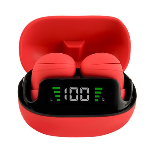 [AUD72283] Audífonos Intrauriculares con Micrófono TWS Mini Tiny Beats Perfect Choice Inalámbrico Bluetooth USB-C Rojo